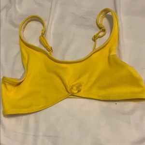Yellow bathing suit top
